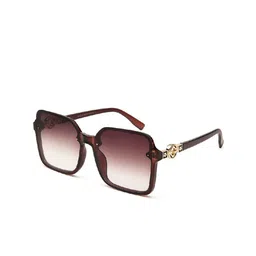 YourSpex Unisex Brown Lens & Brown Square Sunglasses with UV Protected LensJ-A70019-C2-Sunglasses-42