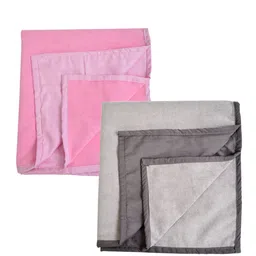 Adbeni Infants Pink & Grey 2 Pieces 210 GSM Waterproof Mattress Protectors-image-65
