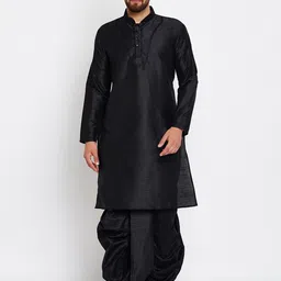 ROYAL KURTA Men Solid Kurta with Dhoti Pants-picture-16