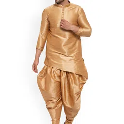 Sydney Heights Mandarin Collar Regular Kurta with Dhoti Pants-image-80