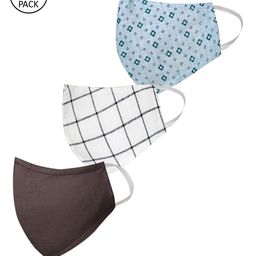 VASTRAMAY Unisex 3 Pcs 3 Ply Reusable Cloth Masks-25
