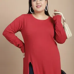 Rigo Plus Size Cotton Longline Maxi Top-14