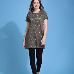 TITTLI Typography Print Pure Cotton Longline Top-picture-57