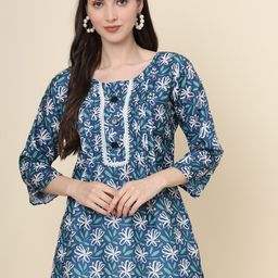 VAIRAGEE Floral Printed Cotton Straight Kurti-picture-30