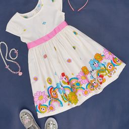 Pantaloons Junior Girls Floral Printed Cotton Fit and Flare Dresses-image-78