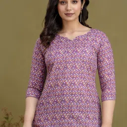 UrbanRang Women Printed Sweetheart Neck Cotton Top-image-101