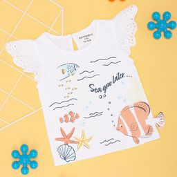 Pantaloons Baby Print Cotton Top-55