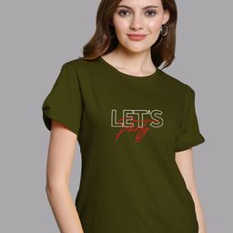 FBAR Typography Printed Short Sleeves Pure Cotton Top-image-32