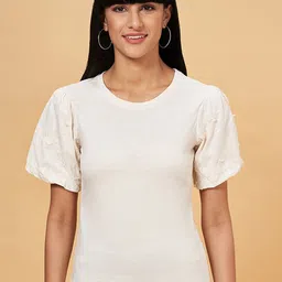 Honey by Pantaloons Puff Sleeve Cotton Top-picture-14