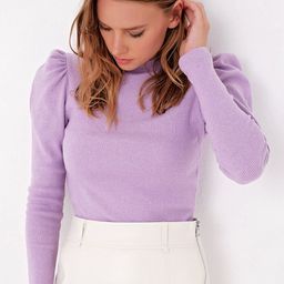 Trend Alacati stili Puff Sleeve Pure Cotton Top-51