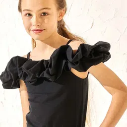 Angel & Rocket Kids Girls Solid Shoulder Strap Sleeveless Top-image-18
