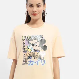 Madame Mickey Mouse Printed Pure Cotton T-shirt-image-17
