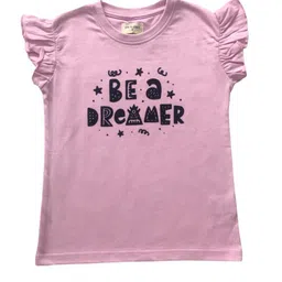 Gini and Jony Typography Printed Flutter Sleeves Cotton Top-image-87