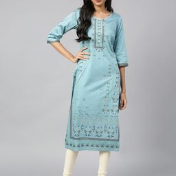 AURELIA Ethnic Motifs Printed Kurta-image-54