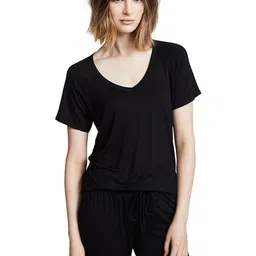COLOR CAPITAL V-Neck Short Sleeves Top-picture-34