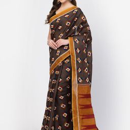 Kishori Sarees Geometric Printed Pure Cotton Saree-image-75