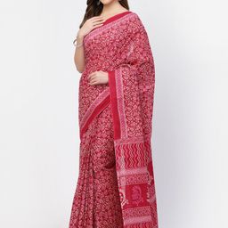 Kishori Sarees Floral Printed Pure Cotton Saree-image-71