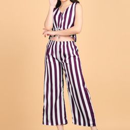 Popwings Striped Crop Top & Trouser-image-7