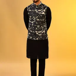 KISAH Regular Kurta With Trousers & Jacket-picture-6