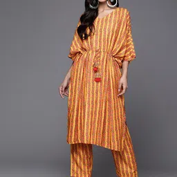 Varanga Printed Pure Cotton Tunic With Trousers Co-Ords-picture-42