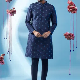 KISAH Floral Embroidered Kurta With Trousers-picture-14