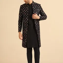 KISAH Embroidered Sherwani Set-image-16