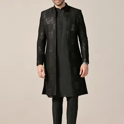 KISAH Embroidered Sherwani Set-image-6