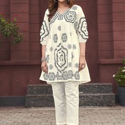 Tikhi Imli Embroidered Top With Trouser Co-Ords-image-74