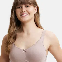 Jockey Wirefree Non Padded Cotton Full Coverage Solid Moulded Everyday Bra-FE41-39
