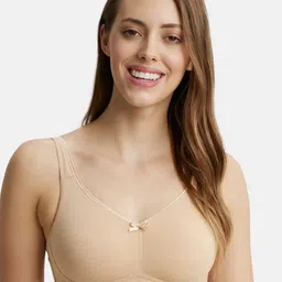 Jockey Wirefree Non Padded Cotton Full Coverage Solid Moulded Everyday Bra-FE41-54