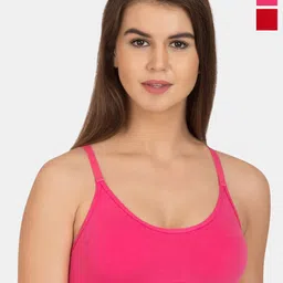 Tweens Pack Of 2 Non Padded Cotton Beginners Sports Bra With All Day Comfort-picture-33