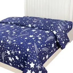 Supreme Home Collective Blue& White Abstract Microfiber 144 TC Queen Bedsheet-image-25