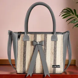 LOREM Textured Structured Handheld Bag-13