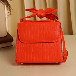 HAUTE SAUCE by Campus Sutra Women Textured Structured Satchel Bag-17
