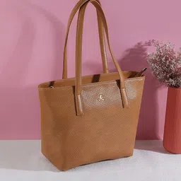 Mochi Textured Oversized Shopper Tote Bag image 1