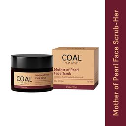 COAL CLEAN BEAUTY Women Mother of Pearl Face Scrub With Pearl Powder & Vitamin E-0