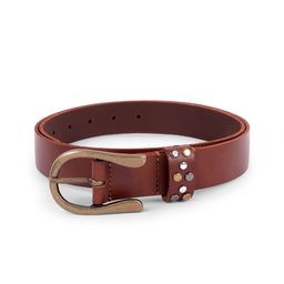 Belwaba Men Brown Textured Leather Formal Belt-picture-22