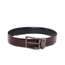 Belwaba Men Brown Textured Reversible Leather Belt-picture-48