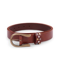 Belwaba Men Brown Textured Leather Formal Belt-picture-17