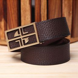 Kastner Men Brown Textured Reversible Formal Belt-image-65