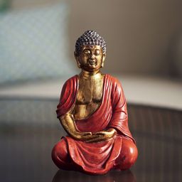 Pure Home and Living Red Buddha Showpiece-image-56
