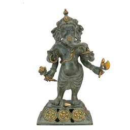 CraftVatika Grey Dusty Finish Ganesh Statue Showpieces-picture-17