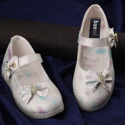 BAESD Girls Printed Bow Embellished LED Ballerinas-image-60