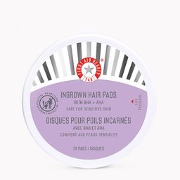 First Aid Beauty Ingrown Hair Pads with BHA & AHA for Sensitive Skin - 28 Pads-30
