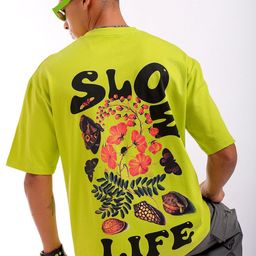 The Indian Garage Co Men Back Printed Round Neck Boxy Oversized T-shirt-image-66