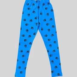 DIAZ Girls Cotton Lycra Printed Ankle Length Leggings-image-57