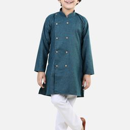 BownBee Boys Mandarin Collar Straight Kurta with Pyjamas-57