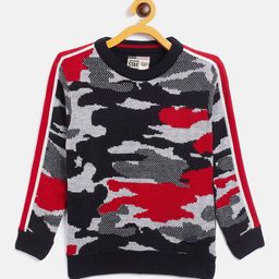 Duke Boys Black & Grey Printed Pullover-29