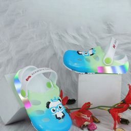 BAESD Kids Panda Printed LED Croslite Clogs-34