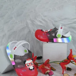 BAESD Kids Panda Printed LED Croslite Clogs-41